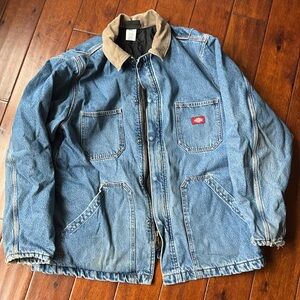 Dickies vintage quilt lined denim jacket. Men’s XL